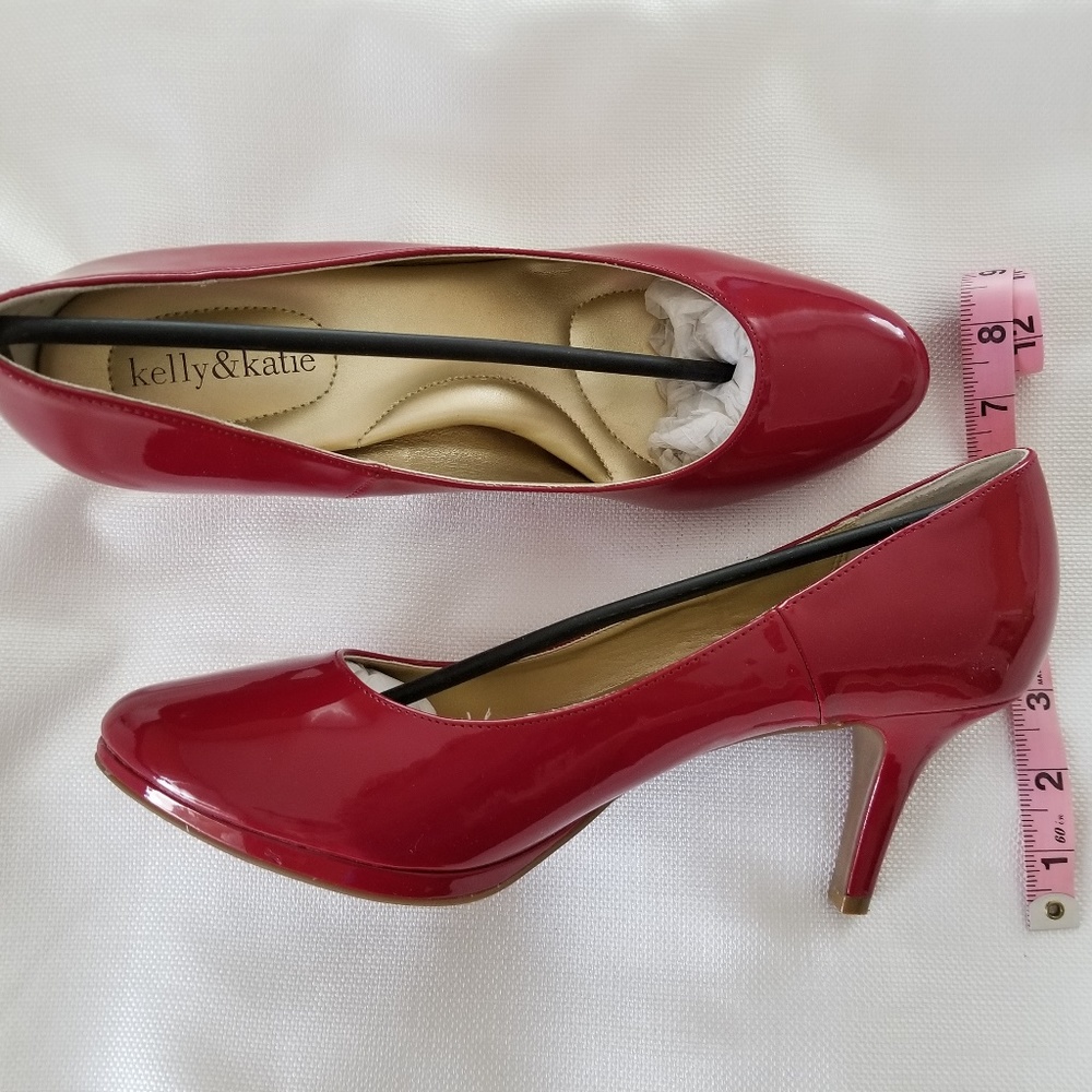 Kelly & Katie Red Mid Heal Pump